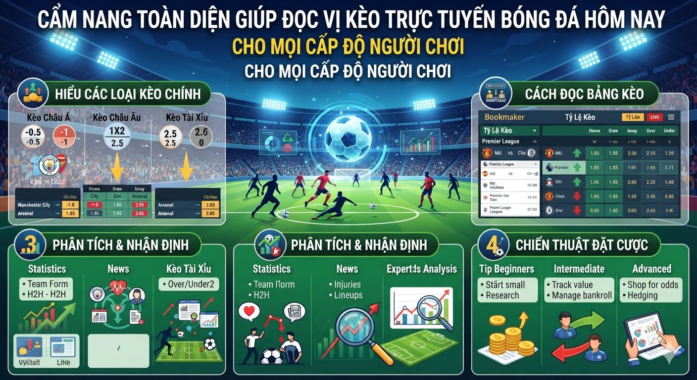 kèo trực tuyến bóng đá hôm nay
